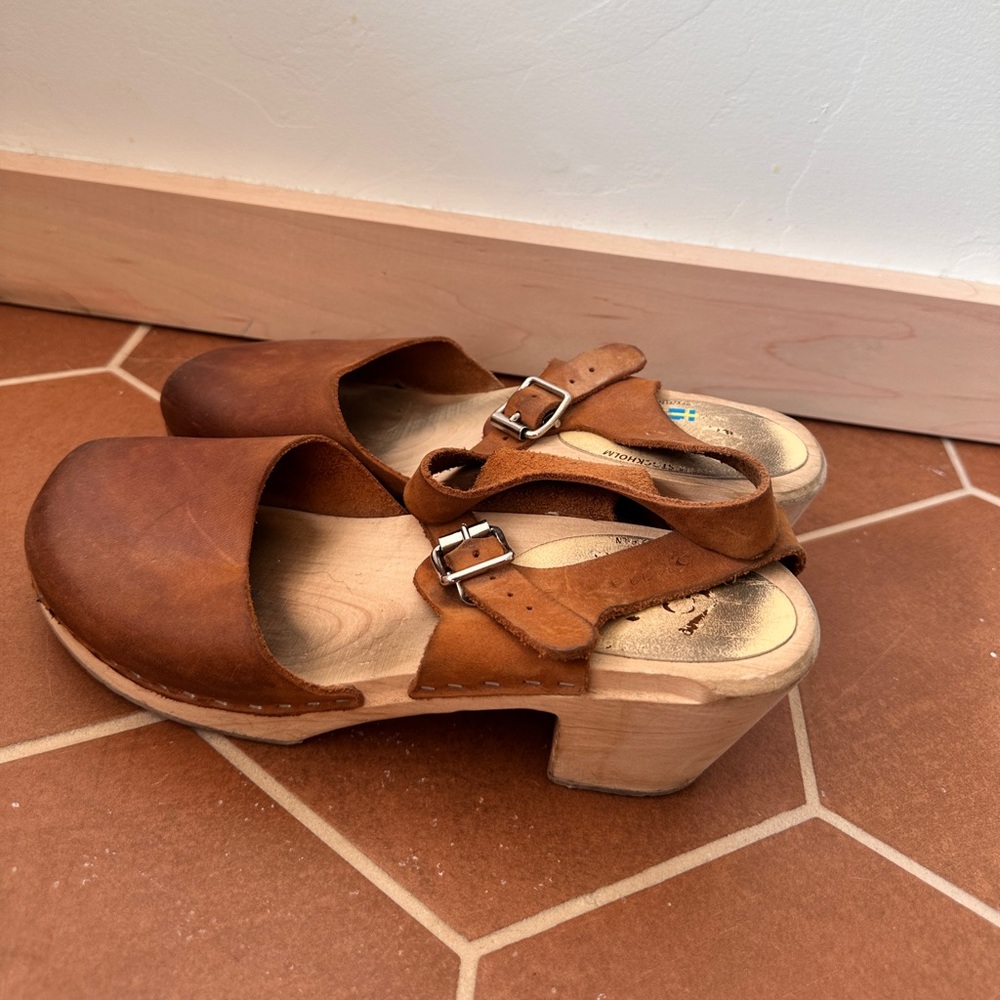 Stockholm Highwood Clog Sandals Size 40